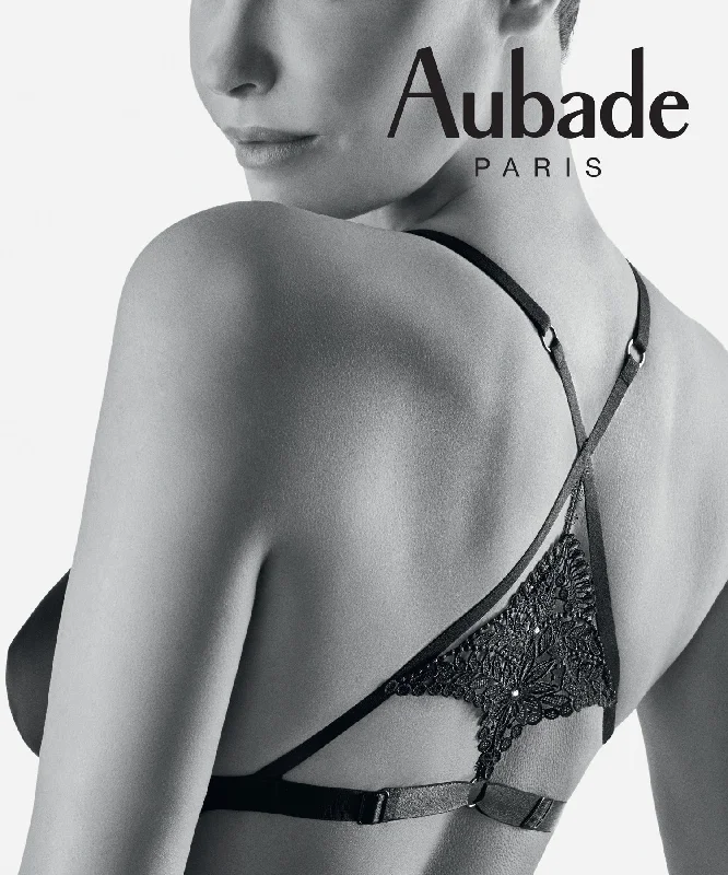 corset style women lingerie for a defined waistBoite a Desir Sweet Addiction Black Triangle Bra