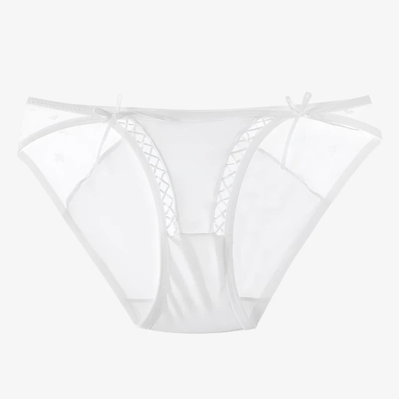 machine washable women lingerie for convenienceCute White Low-waist Lace Panties for Women