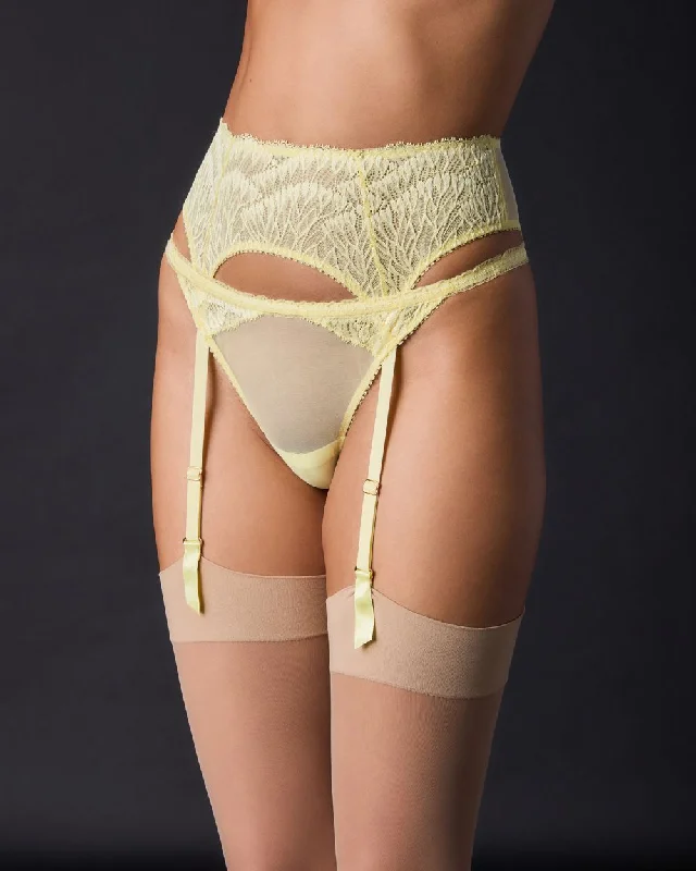 satin women lingerie for a luxurious feelLoulou Suspender Belt