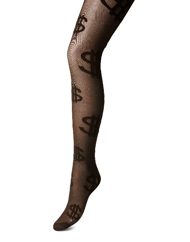 Women's Metallic Tight Trousers in Gold for a Glamorous Party EnsembleTights Dollar