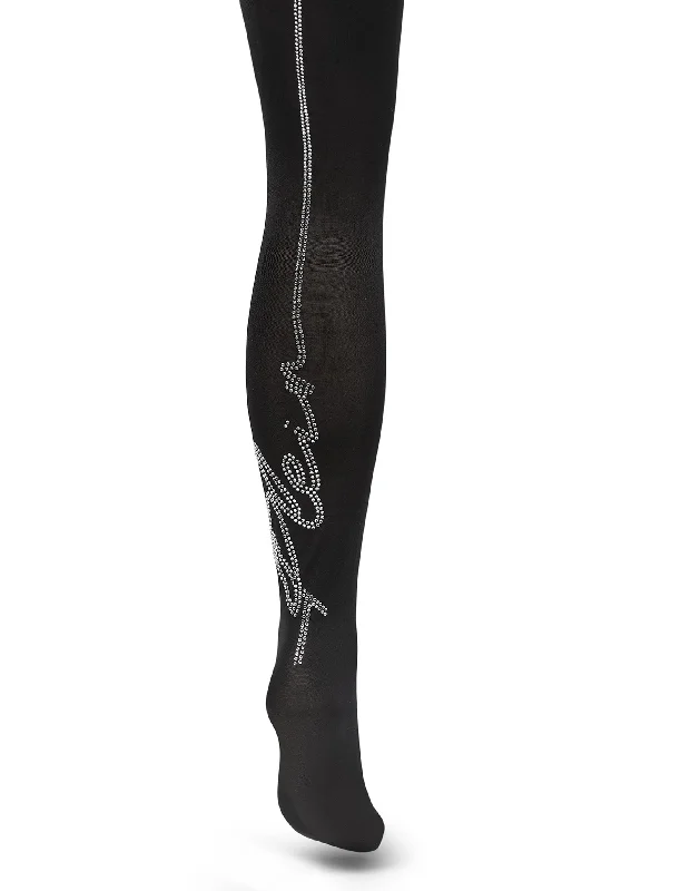 Plus Size Women's Stretch Cotton Tight Trousers in Navy for Comfortable Everyday WearTights Stripe Signature