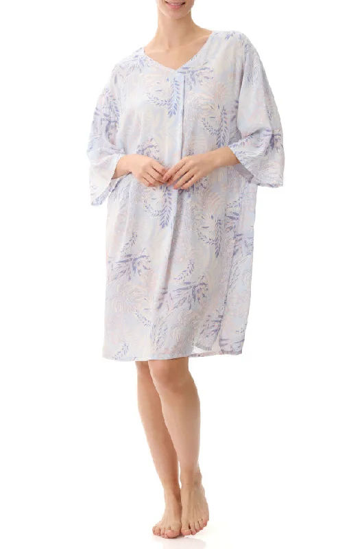 seamless t - shirt bras for everyday wearDeanna Kaftan Nightie (Sky)