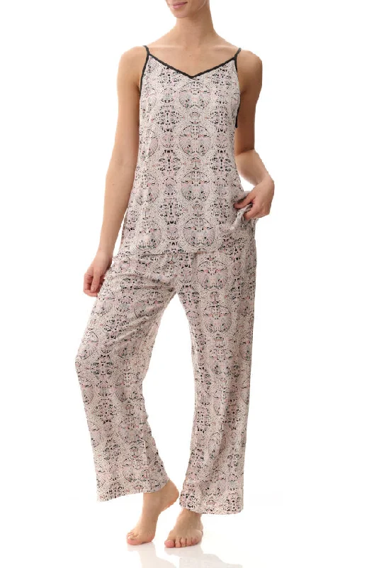 plunge push up bras for a bold lookArabian Birds Camisole PJ Set (Almond)