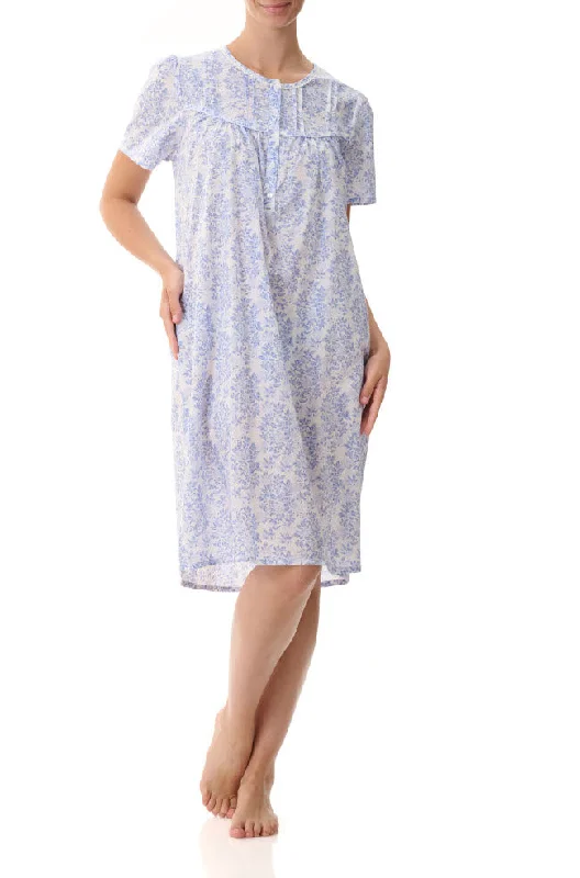 full cup nursing bras for better milk flowLexi Short Sleeve Cotton Nightie (Blue Floral) full cup nursing bras for better milk flowLexi Short Sleeve Cotton Nightie (Blue Floral)
