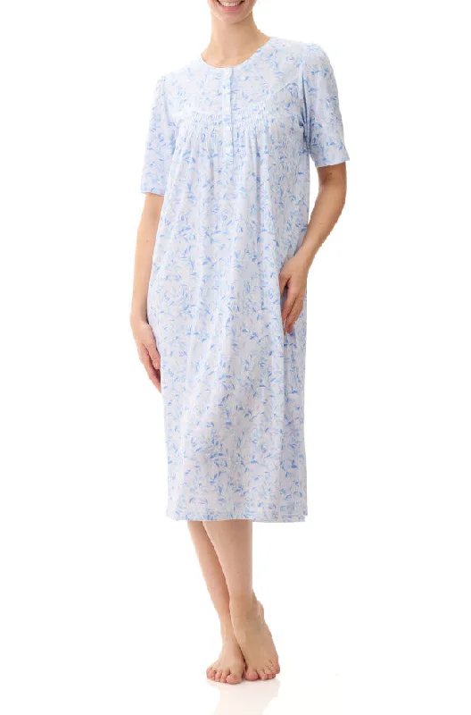 minimizer plus size bras for curvy figuresEllie ½ Sleeve Cotton Nightie (Blue Floral) minimizer plus size bras for curvy figuresEllie ½ Sleeve Cotton Nightie (Blue Floral)