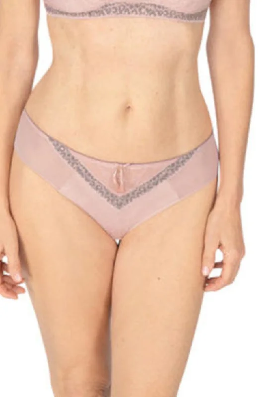plunge wireless bras for a natural lookCherish Bikini Brief (Dreamy Pink & Light Grey)