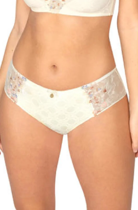 balconette lace bras for a feminine touchDaydream Brief (Off White/ Floral) Available in sizes 16-18
