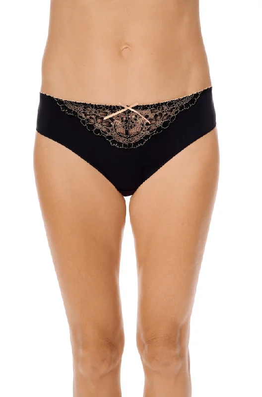 wireless bras for a natural feelAlina Briefs (Black & Sand)