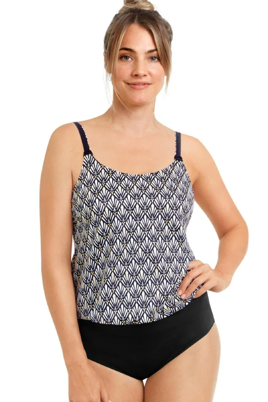 moisture wicking sports bras for sweaty workoutsAmoena Be Elegant Mastectomy Blouson Swimsuit