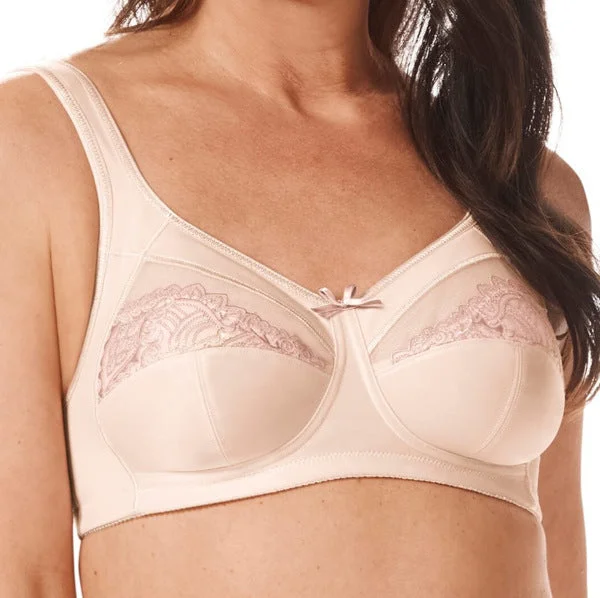 Seamless bras for a smooth and invisible look under clothes​ Amoena Isadora Wireless Pocketed Bra- Rose Mauve