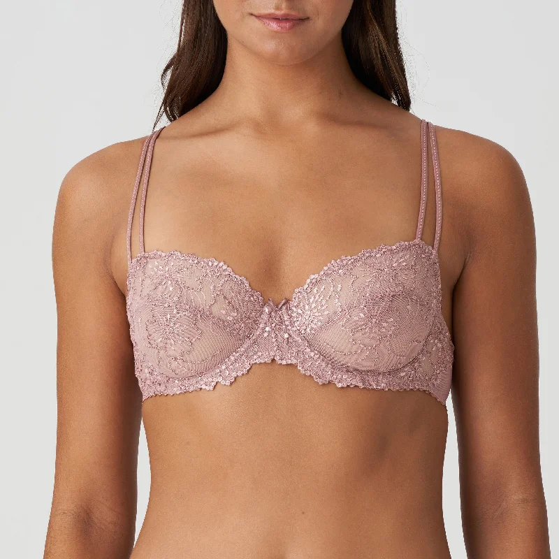 Bra with a gel - filled cup for extra comfort and support​ JANE Balcony Bra | Bois De Rose