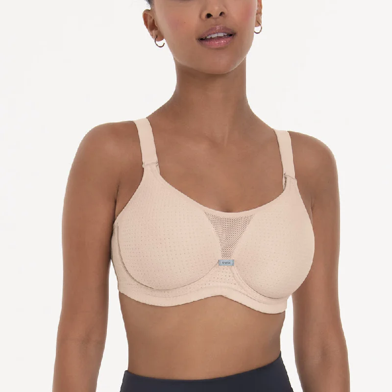 Bra with a seamless memory foam cup for a smooth silhouette Anita Performance WireX Smart Rose Underwire Sports Bra 5599 Bra with a seamless memory foam cup for a smooth silhouette Anita Performance WireX Smart Rose Underwire Sports Bra 5599