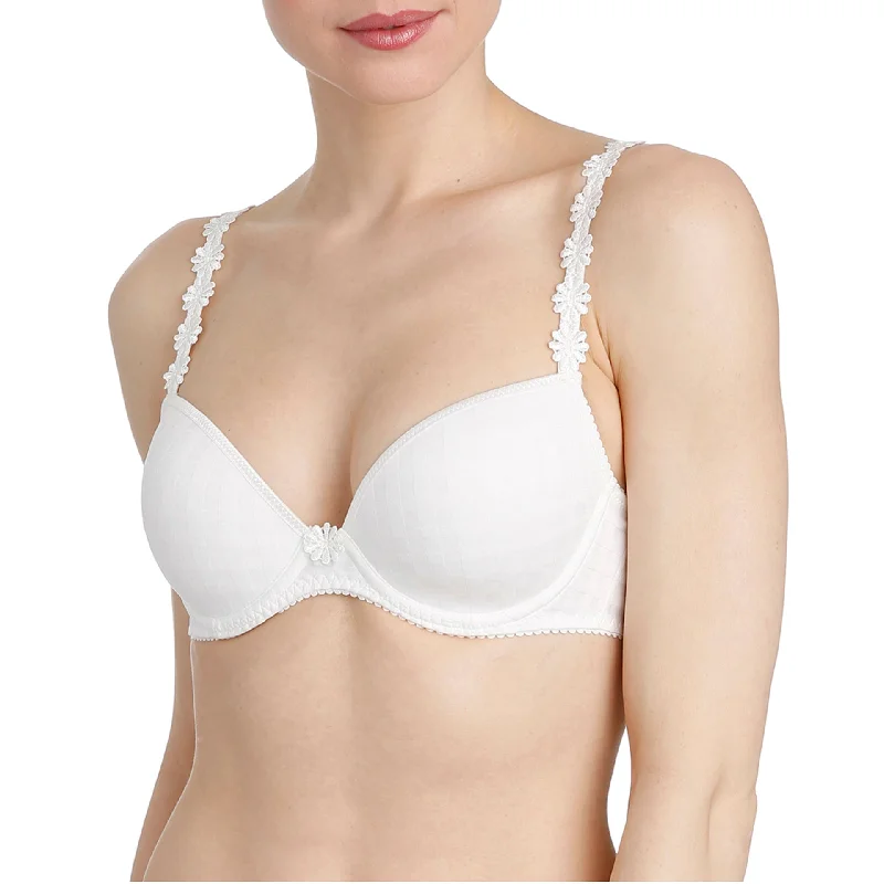 Bra with a shiny finish for a glamorous effect​ Avero Plunge Bra | Natural