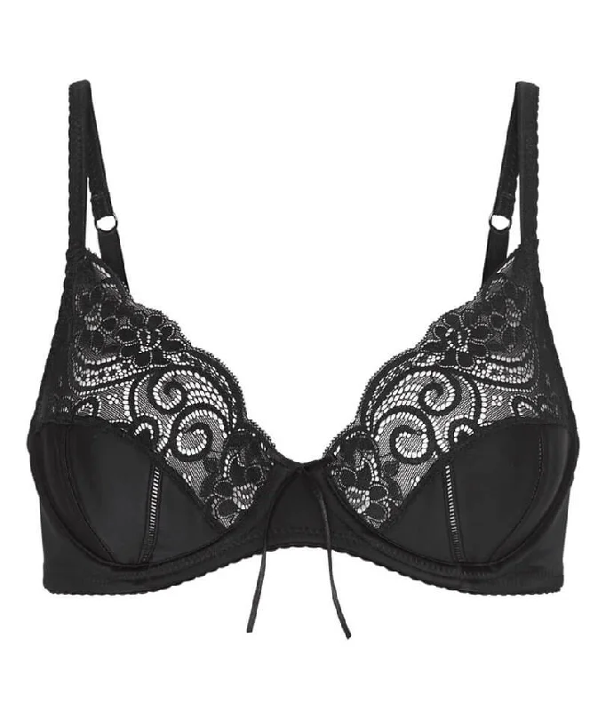 plus size nursing bras for breastfeeding momsBendon Iveta Underwire Bra - Black