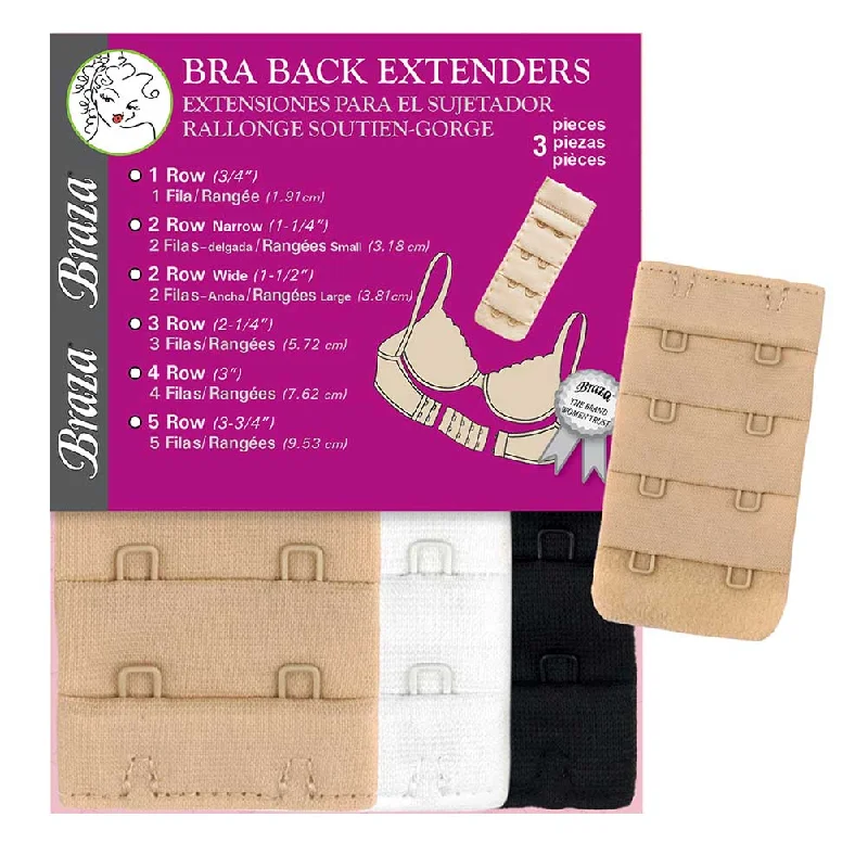 Bra with a plus - size back - closure for a secure fit Braza Assorted Colors Extender Set 502 Bra with a plus - size back - closure for a secure fit Braza Assorted Colors Extender Set 502
