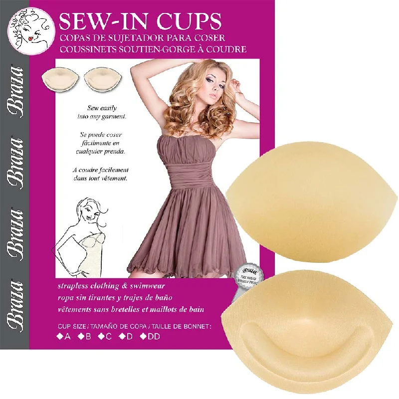 Bra with a plus - size padded strap for reduced shoulder strain Braza Beige Sew In Cups 260 Bra with a plus - size padded strap for reduced shoulder strain Braza Beige Sew In Cups 260