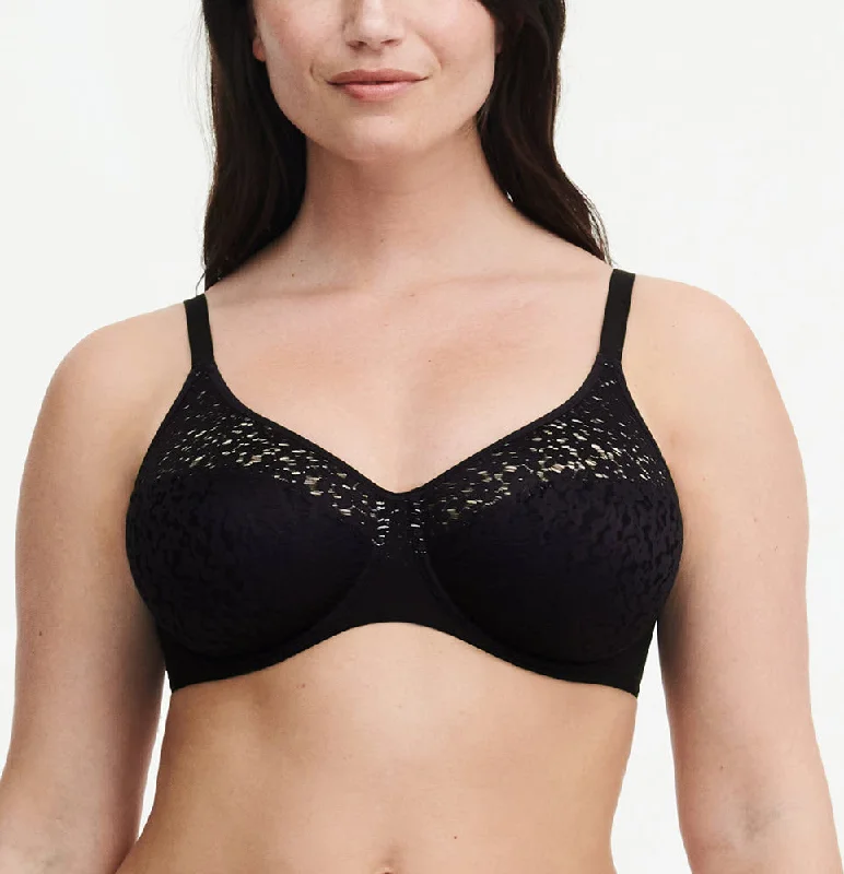 Bra with a hypoallergenic lining for sensitive skin Chantelle Norah Comfort Black Smooth Unlined Bra 13F1 Bra with a hypoallergenic lining for sensitive skin Chantelle Norah Comfort Black Smooth Unlined Bra 13F1