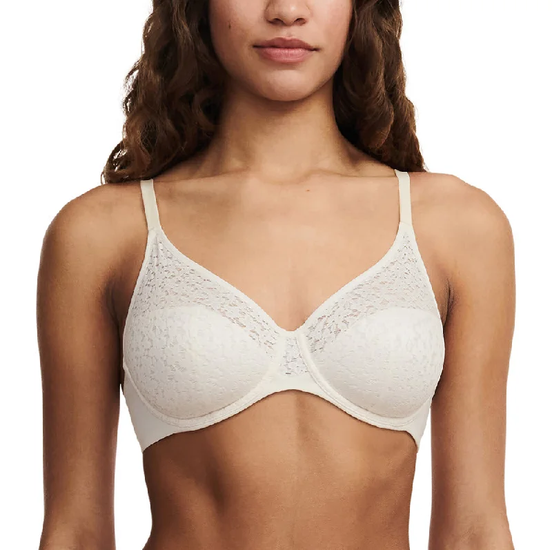 Bra with a floral - print for a feminine and stylish look Chantelle Norah Comfort Talc Smooth Unlined Bra 13F1 Bra with a floral - print for a feminine and stylish look Chantelle Norah Comfort Talc Smooth Unlined Bra 13F1