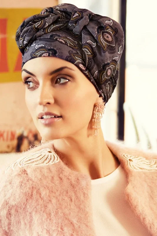 seamless backless bras for summer dressesChristine Boho Sapphire Turban Set - Signature Lotus