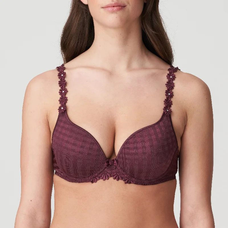 Bra with a detachable strap for easy washing​ Avero Heart Shape Bra | Wine