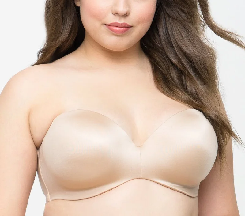 Sleep bras for a gentle and supportive fit during rest Curvy Couture Smooth Multi Way Champagne Beige Strapless Bra 1290 Sleep bras for a gentle and supportive fit during rest Curvy Couture Smooth Multi Way Champagne Beige Strapless Bra 1290
