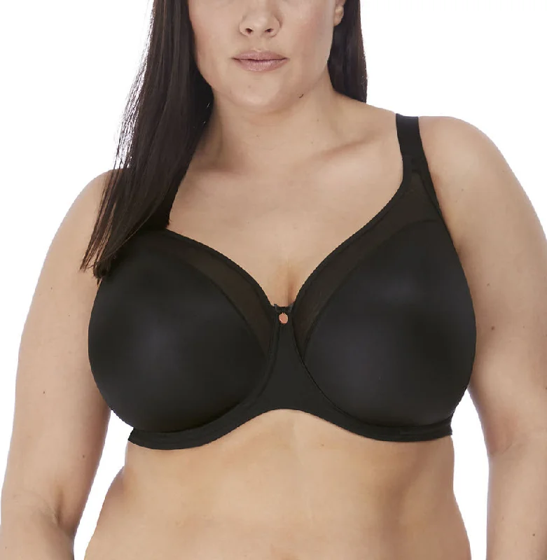 Unpadded bras for a natural and lightweight feel Elomi Smooth Black Unlined T Shirt Bra 4301 Unpadded bras for a natural and lightweight feel Elomi Smooth Black Unlined T Shirt Bra 4301