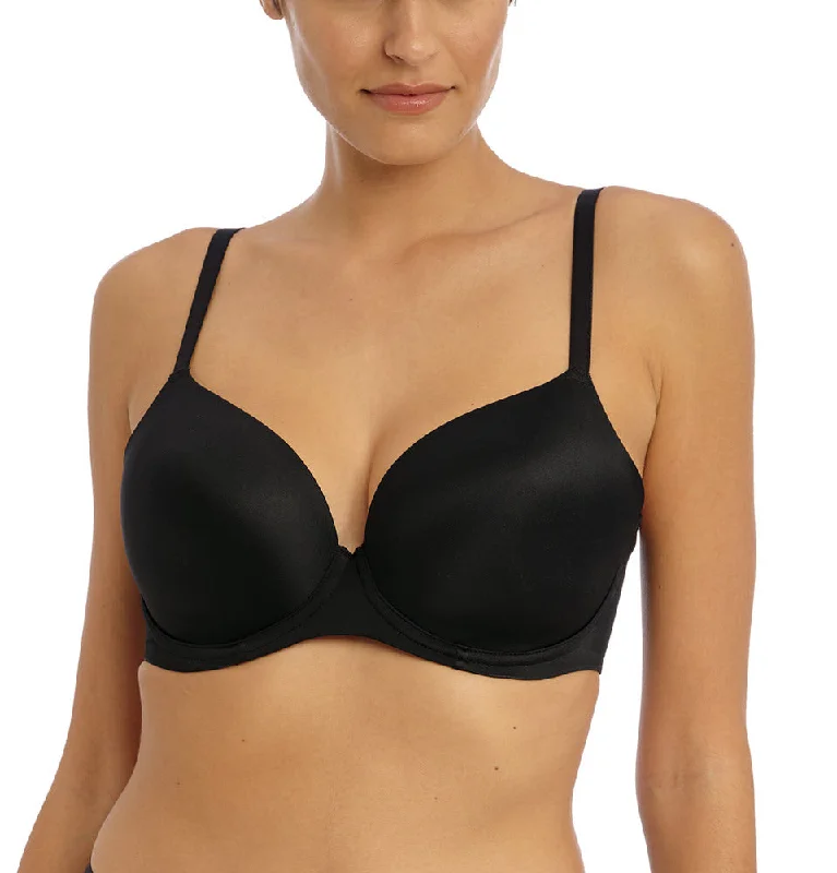 Bra with a bandeau style for a strapless and sleek look Freya Undetected Black Smooth Molded T Shirt Bra 401708 Bra with a bandeau style for a strapless and sleek look Freya Undetected Black Smooth Molded T Shirt Bra 401708