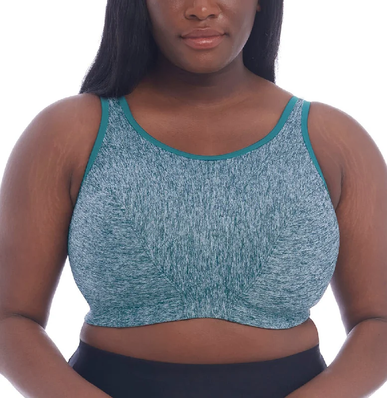 Cotton bras known for breathability and softness Goddess Soft Cup Teal Heather Sports Bra 6913 Cotton bras known for breathability and softness Goddess Soft Cup Teal Heather Sports Bra 6913