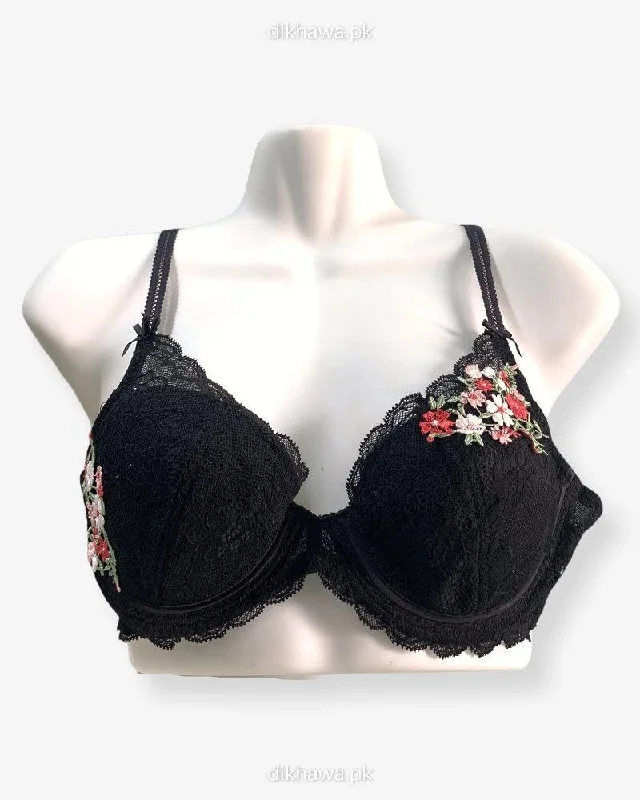backless bras for revealing outfitsImported Stocklot Branded  Net Pushup Bra - Underwired Bra  Non Padded Bra - Pack of 2