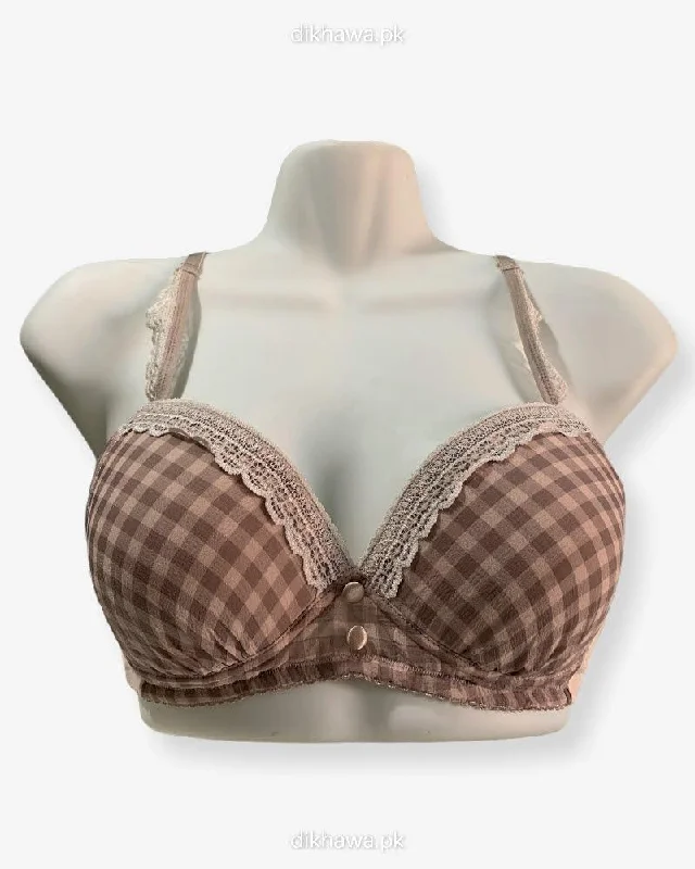 seamless wireless bras for everyday comfortImported Stocklot Branded  Net Pushup Bra - Underwired Bra  -Padded Bra - Pack of 2