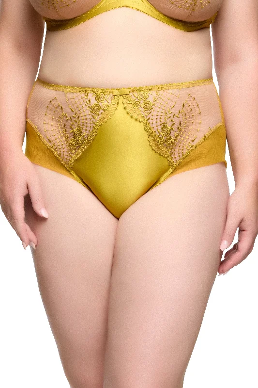 minimizer bras to reduce bust sizeJulies' Roses Chartreuse High Waist Curve Brief