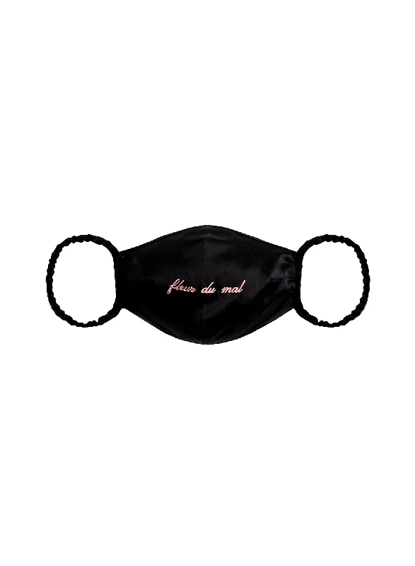 Bra with a silk - lined cup for a luxurious texture​ Logo Silk Face Mask