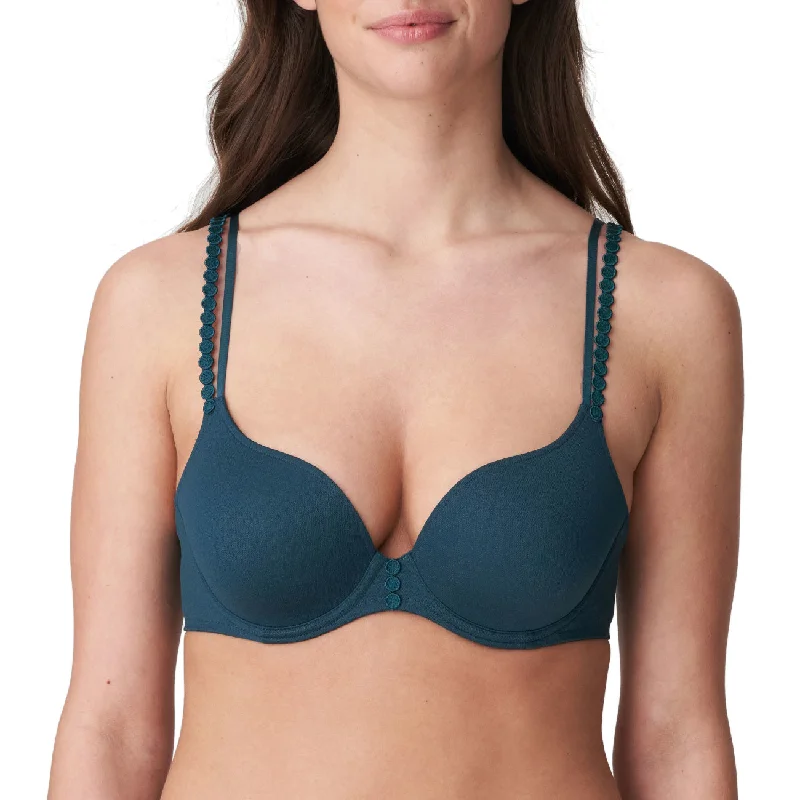 Bra with a wire - free band for a more comfortable underbust area​ Marie Jo L'Aventure Tom Padded Heart Shape Bra - Empire Green
