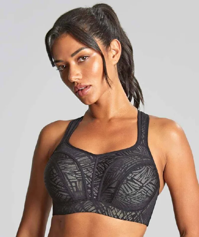 bralette sports bras for light exercisePanache Sport Power Underwired Sports Bra - Black/Chalk