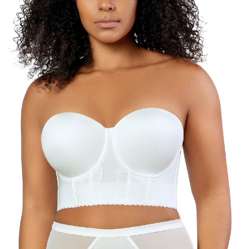 Bra with an anti - itch lining for added comfort​ Parfait Elissa European Pearl Contour Longline Bustier Bra P50116