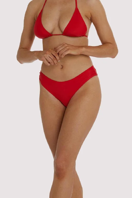 Sports bras for high - impact activities and workouts​ Red Shortie Bikini Brief