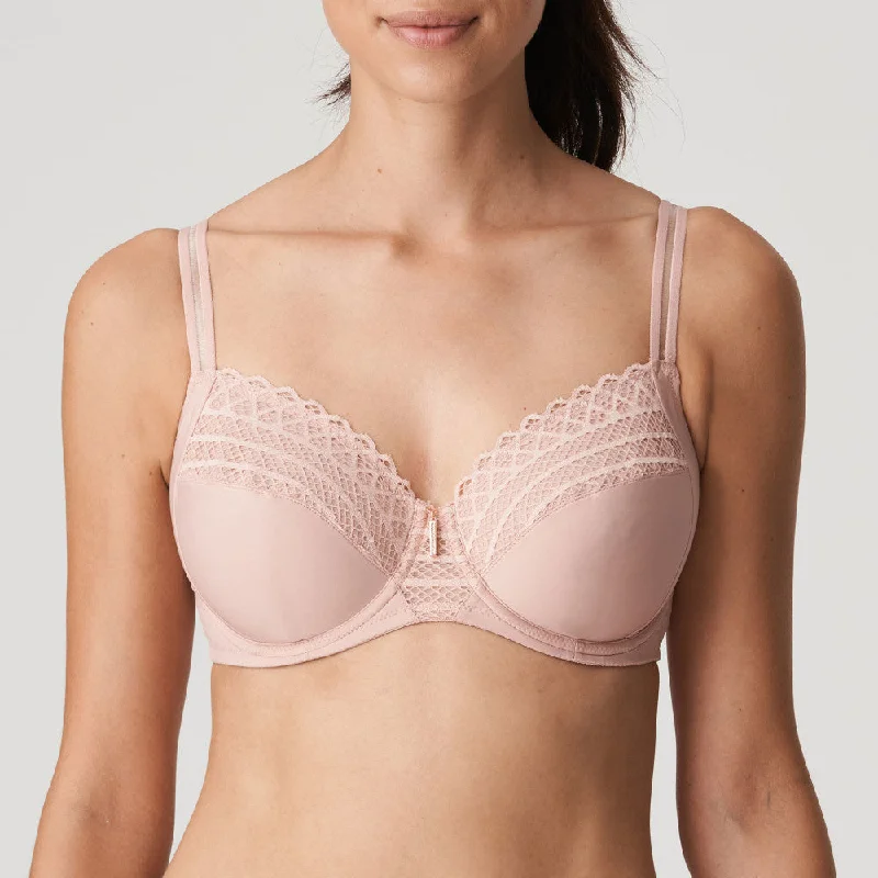 Bra with side - support panels to prevent spillage Prima Donna Twist East End Powder Rose Unlined Bra 0141930 Bra with side - support panels to prevent spillage Prima Donna Twist East End Powder Rose Unlined Bra 0141930