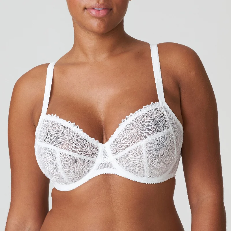 Unpadded bras for a natural and lightweight feel Primadonna Sophora Full Cup | White Unpadded bras for a natural and lightweight feel Primadonna Sophora Full Cup | White