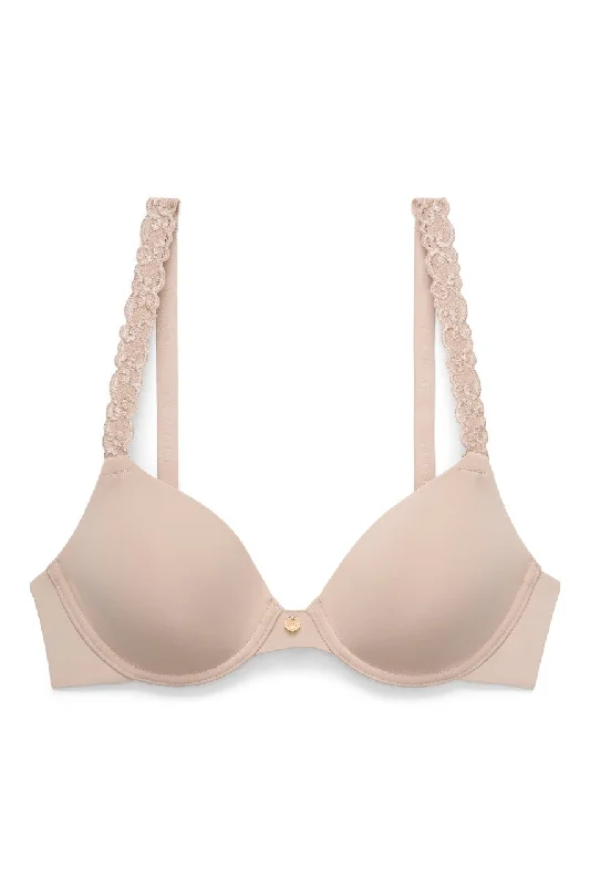 Bra with a plus - size cup for fuller figures​ Pure Luxe Custom Coverage Contour Underwire Bra