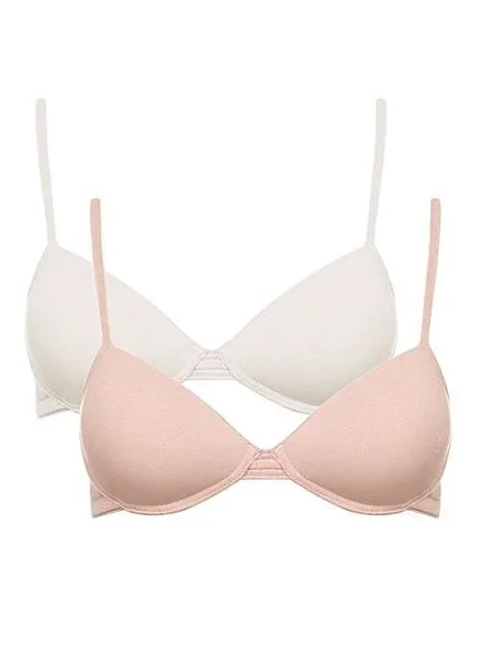 Underwire bras for enhanced support and shaping Royce Molded Wireless Tween 2 Pack Bra 8016 Underwire bras for enhanced support and shaping Royce Molded Wireless Tween 2 Pack Bra 8016