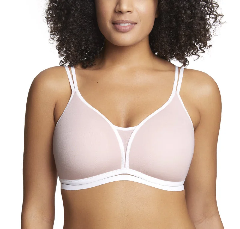 Bra with a seamless cup for a smooth silhouette​ Royce Posie Blush and White Wireless Convertible Bra 8019 2 Pack