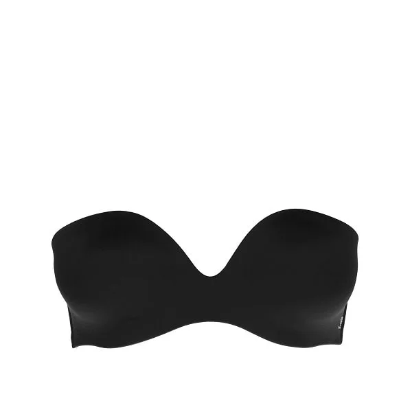 Bra with a plus - size seamless design for a smooth look Simone Perele Inspiration Black Strapless Bra 12W303 Bra with a plus - size seamless design for a smooth look Simone Perele Inspiration Black Strapless Bra 12W303