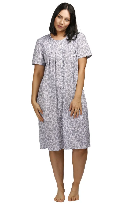 balconette bras for a sexy necklinePaisley Short Sleeve Cotton Nightie (Pink)
