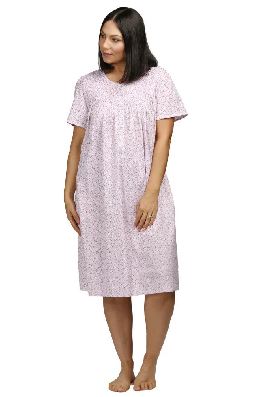 sports bras for high impact workoutsDitsy Short Sleeve Cotton Nightie (Pink)
