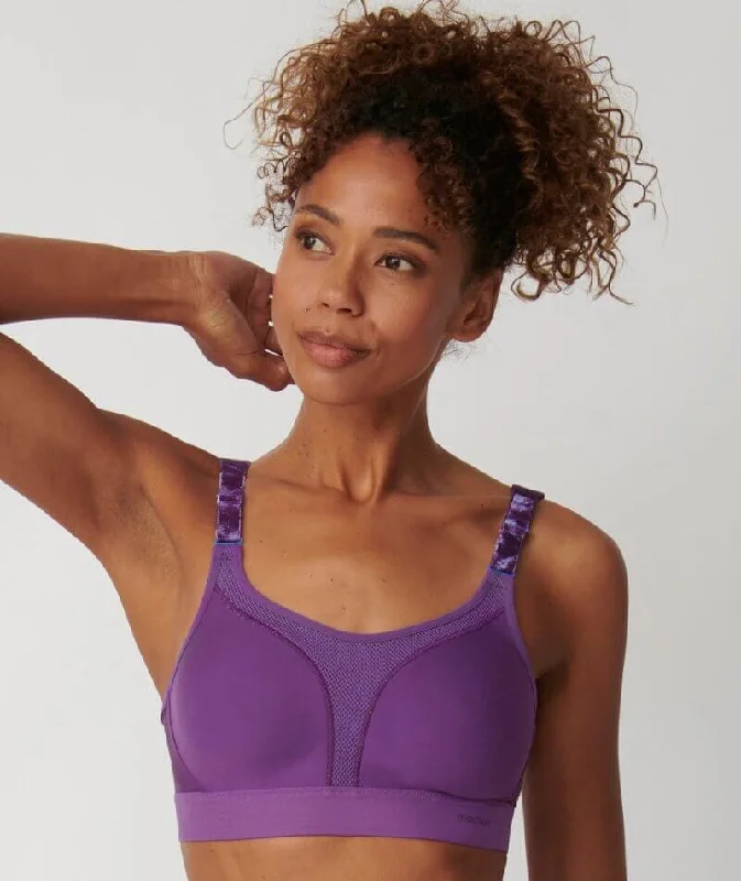 padded bras for added volumeTriumph Triaction Extreme Lite Sports Bra - Purple Passion