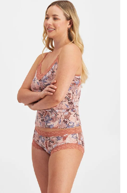 sleep bras for all night comfortParisienne Cotton Boyleg Brief (Terracotta)