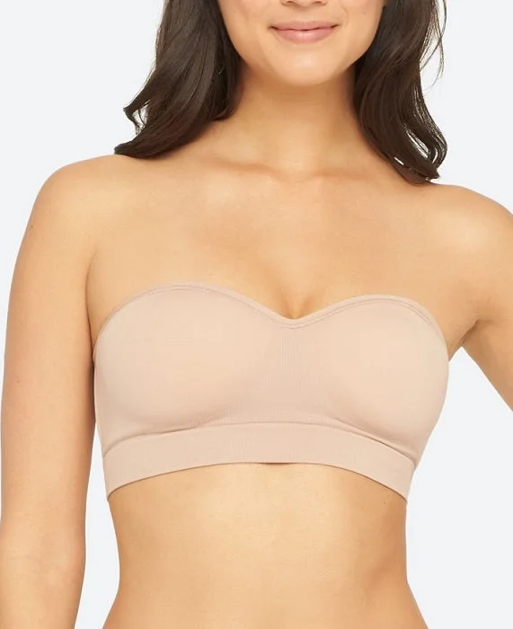Bra with a plus - size long - line design for a slimming effect Yummie Peyton Almond Strapless Bra YT5-119 Bra with a plus - size long - line design for a slimming effect Yummie Peyton Almond Strapless Bra YT5-119
