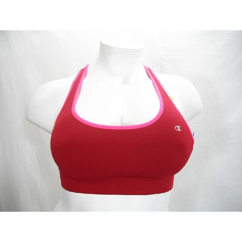 luxury brand women sport bra for high - end qualityChampion B9504 Absolute Racerback Sports Bra with SmoothTec Band MEDIUM Red