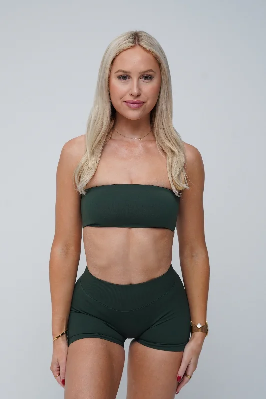 push up bras for enhanced cleavageBandeau - Forest Green