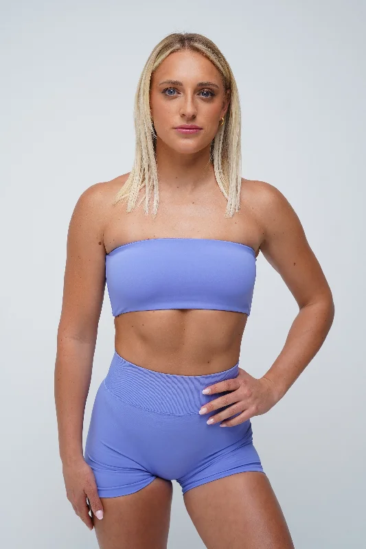 seamless sports bras for minimal chafingBandeau - Indigo